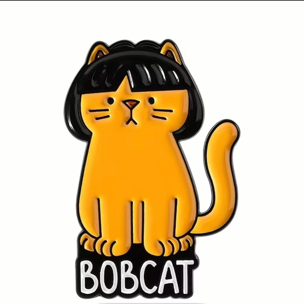 Bobcat enamel lapel pin